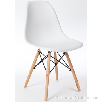 Meubles de salle à manger de luxe chaise moderne jambes en bois